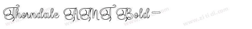 Thorndale AMT Bold字体转换